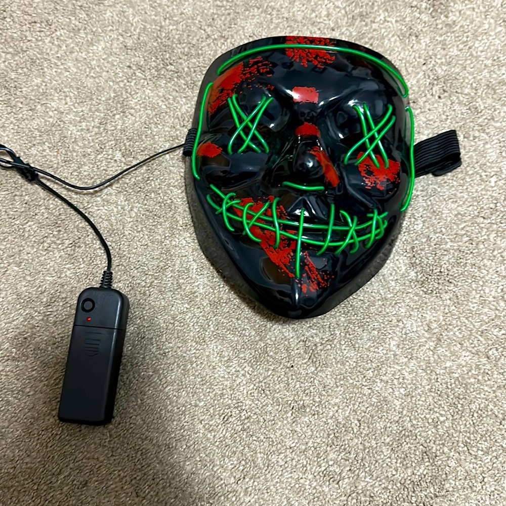 Purge mask I used for Halloween a few years ago. The battery is still working.